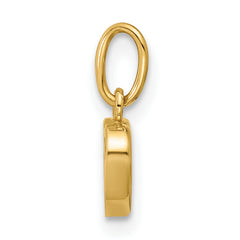 14K Polished Mother of Pearl Heart Pendant