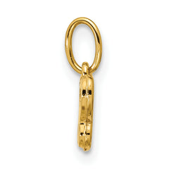 14K Polished Mother of Pearl Butterfly Pendant