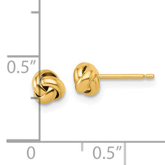 14K Polished Love Knot Post Earrings