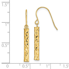 14k Polished Dangle Earrings