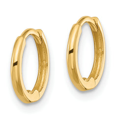14k Polished 1.45x11mm Hinged Huggie Hoop Earrings