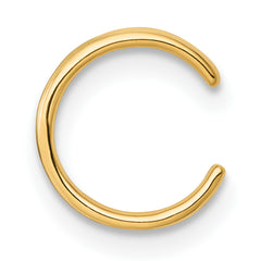 14k Polished Three Row Single Ear Cuff