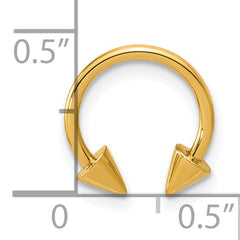 14k Polished 16 gauge Screw-Off End Pointed Ear Cuff/Body Jewelry