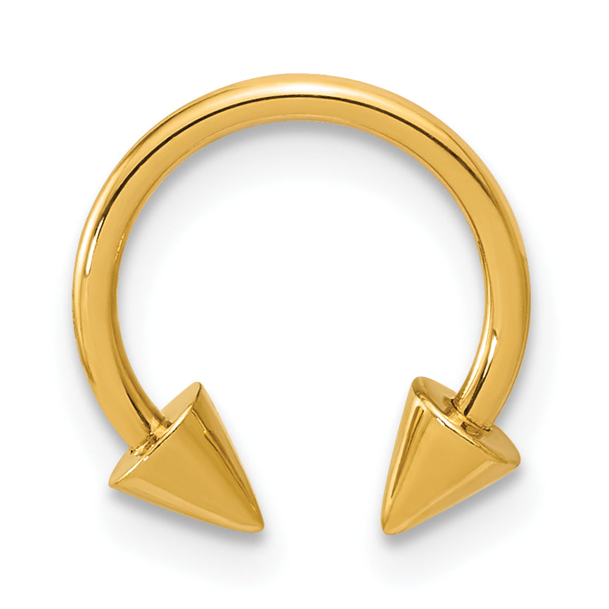 14k Polished 16 gauge Screw-Off End Pointed Ear Cuff/Body Jewelry