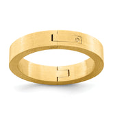 14k Yellow Gold 4mm CLIQ Hinged Shank Size 9