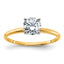 Round Lab-Grown Diamond Solitaire Engagement Ring in 14K Two-Tone Gold (3/4 ct., VS/SI+ G+), Size 7 - Sophia Jewelers