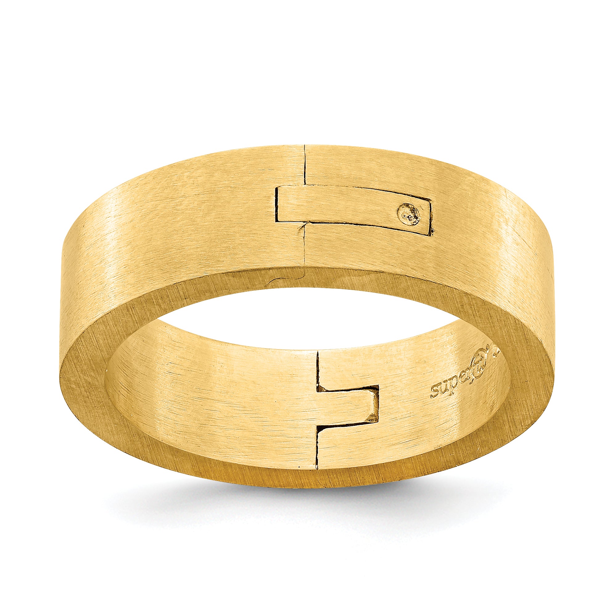 14k Yellow Gold 6mm CLIQ Hinged Shank Size 10