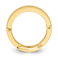 14ky 3mm Finger Fit Widetop Adjustable Shank