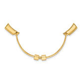 14k Yellow Gold 2.6mm Finger Size 5-7 Adjusto Shank