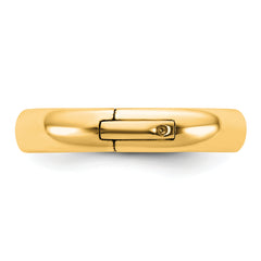 14ky CLIQ 4mm Hinged Comfort Fit Wedding Band Size 9.5