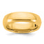 14K yellow gold 6mm comfort fit hinged wedding band