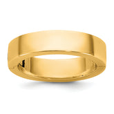 14ky CLIQ 5mm Hinged Flat Wedding Band Size 12.5