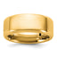 14K yellow gold 8mm beveled edge hinged wedding band