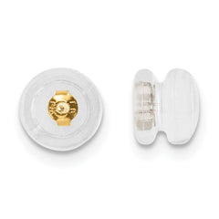 Silicone Sliders 14K YG Mushroom 1 Pair