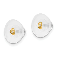 Silicone Sliders 14K YG Disk 1 Pair