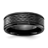 Black Zirconium Polished 8mm Band