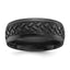Men's Grooved Wedding Band in Black Zirconium, 8mm - Sophia Jewelers