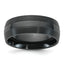 Brushed and Polished Zirconium Ring 8mm