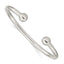 Sophia Jewelers Sterling Silver 925 Women's Cuff Bangle with Polished Finish