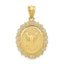 14K Gold Scorpio Zodiac Pendant with Polished Satin Finish
