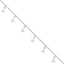 Sterling Silver Anchor Charms 9 inch Plus 1 inch Extender - Total 10 inch Anklet