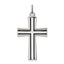 Sterling Silver 925 Rhodium-Plated Enameled Latin Cross Charm Polished Finish