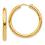 Sophia Jewelers 925 Gold-Plated Sterling Silver Hoop Earrings Elegant Polished Design