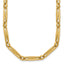 14k Polished 5mm Fancy Long and Round Link 18 inch Necklace