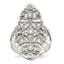 Sterling Silver Polished Fancy CZ Ring
