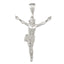 Sterling Silver 925 Corpus Pendant with Polished Finish Solid, Casted Design