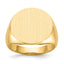 14k 18.0x17.5mm Open Back Mens Signet Ring