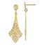 14K D/C Filigree Dangle Post Earrings