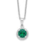 Sophia Jewelers Sterling Silver 20-Stone CZ Necklace with Extender