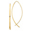 10k 1.75mm Square Tube Wire Threader Earrings
