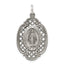 Antiqued Sterling Silver 925 Miraculous Medal Pendant Vintage Inspired
