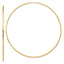 10K Gold Polished Endless Hoop Earrings, 63mm Lightweight Design