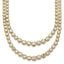 14k 14 3/8 carat Lab Grown Diamond VS+ F+ Complete 16 inch Graduated Layered Tennis Necklace
