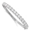 Sophia Jewelers Sterling Silver CZ Hinged Bangle with Rhodium Polish