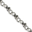 Stainless Steel Antiqued and Polished with Cubic Zirconia Skull Link Bracelet for Men