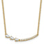 14k 3/4 carat Lab Grown Daimond VS+ F+ Complete 18 inch Fashion Bar Necklace