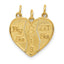 Big Sis-Sis-Lil Sis Break-Apart Charm in 14K Yellow Gold