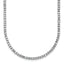 Sterling Silver Rhodium-plated CZ 18 inch Tennis Necklace