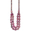 Sterling Silver Charoite, Jade, Pink and Purple Jasper With 2in ext Necklace