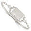 Sophia Jewelers Sterling Silver 925 Polished Locket Bangle for Women