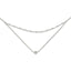 Sterling Silver Polished Beaded w/4 in ext Choker
