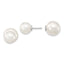 Sterling Silver Rhodium-Plated Pearl Earrings with Gift Pouch