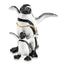 Luxury Giftware by Jere Pewter Bejeweled Crystals Gold-tone Enameled PATTY and POM Penguin and Baby Trinket Box with Matching 18 Inch Necklace