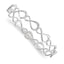 Sophia Jewelers 925 Sterling Silver Diamond Infinity Bangle Polished Gift Ready