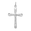 Sterling Silver Rhodium-Plated INRI Crucifix Pendant with Polished Finish