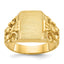 14k 13x9mm Men's Signet Ring